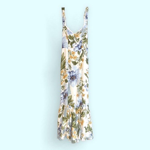 NWT Reformation Irisa Sweetheart Floral Midi Dress Size 2 Botanist - Picture 3 of 10